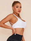 ZASUWA Female Pure White Beauty Back Sports Bras