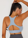 ZASUWA Female Hollow Beauty Back Racerback Bra V-neck  Sports Bras