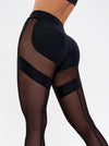 ❤ZASUWA Female Mesh Breathable High-rise Hip-lift Leggings