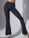 ZASUWA Female Deep V Back Scrunch Bum Flare Pants