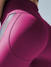 ZASUWA Female Hip-lifting Contrast Color Mesh Booty Leggings