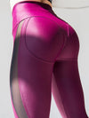 ZASUWA Female Hip-lifting Contrast Color Mesh Booty Leggings