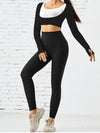 ZASUWA Female Pocket Thumbhole Ribbed High-support Leggings