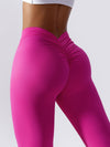 ZASUWA Female Scrunch Bum Deep V Back Leggings