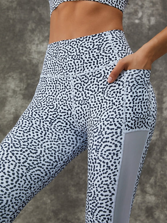 ZASUWA Female Dots Mesh Leggings