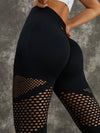 ZASUWA Female Twist Hollow Out Fishnet Scrunch Bum Tracksuit