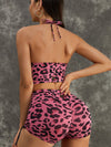 ZASUWA Female Leopard Print Scrunch Bum Leggings