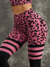 ZASUWA Female Leopard Print Scrunch Bum Leggings