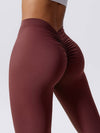 ZASUWA Female Scrunch Bum Deep V Back Leggings