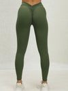 ZASUWA Female Scrunch Bum Deep V Back Leggings