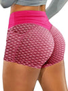 ZASUWA Female Honeycomb Pocket Peach Hip Spandex Gym Booty Shorts