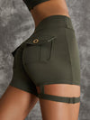 ZASUWA Female Unique Cut Out Pocket Mesh Scrunch Bum Sportswear