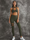 ZASUWA Female Unique Cut Out Pocket Mesh Scrunch Bum Leggings