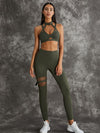 ZASUWA Female Unique Cut Out Pocket Mesh Scrunch Bum Leggings