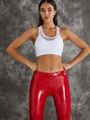 ZASUWA Female High Impact Shockproof Latex Leggings