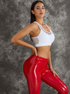 ZASUWA Female High Impact Shockproof Latex Leggings