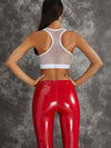 ZASUWA Female High Impact Shockproof Latex Leggings