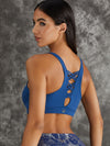 ZASUWA Female Hollow Out V-shape Lace-up Sports Bras