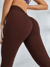 ZASUWA Female Scrunch Bum Deep V Back Leggings