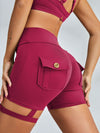 ZASUWA Female Unique Cut Out Pocket Mesh Scrunch Bum Sportswear