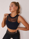 ZASUWA Female Sexy High Waist Mesh Stitching Sportswear