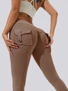 ZASUWA Female Pocket Scrunch Bum Cargo Leggings