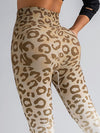 ZASUWA Female Trendy Leopard Print Ombre Leggings