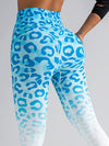 ZASUWA Female Trendy Leopard Print Ombre Leggings