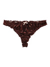 ZASUWA Female Velvet Bow-knot T-back Panties