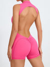 ZASUWA Female Backless Scrunch Bum With Pads Romper