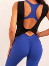 ZASUWA Female Cross Back Scrunch Bum High-elastic Jumpsuit