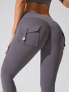 ZASUWA Female Pocket Scrunch Bum Cargo Leggings