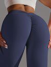 ZASUWA Female Deep V Back Scrunch Bum Leggings