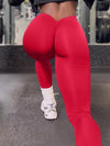 ZASUWA Female Scrunch Bum Deep V Back Leggings