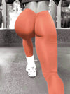 ZASUWA Female Scrunch Bum Deep V Back Leggings