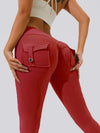 ZASUWA Female Pocket Scrunch Bum Cargo Leggings