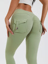 ZASUWA Female Pocket Scrunch Bum Cargo Leggings