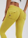 ZASUWA Female Pocket Scrunch Bum Cargo Leggings