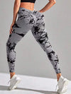 ZASUWA Female Hot Tie-dye Deep V Back Leggings