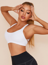 ZASUWA Female Pure White Beauty Back Sports Bras