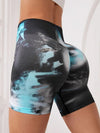 ZASUWA Female New Hot Tie-dye Scrunch Bum Shorts