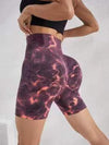 ZASUWA Female New Hot Tie-dye Scrunch Bum Shorts