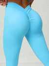 ZASUWA Female Scrunch Bum Deep V Back Leggings