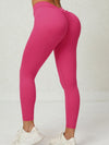 ZASUWA Female Deep V Back Scrunch Bum Leggings