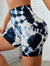 ZASUWA Female New Hot Tie-dye Scrunch Bum Shorts