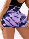 ZASUWA Female New Hot Tie-dye Scrunch Bum Shorts