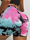 ZASUWA Female New Hot Tie-dye Scrunch Bum Shorts