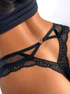 ZASUWA Female   See-through Lace Sports Fitness T-back