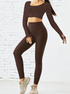 ZASUWA Female Pocket Thumbhole Ribbed High-support Leggings