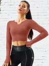 ❤ZASUWA Female Mesh Thumbhole  PU Glossy Metal Buttons Hip-lift Sportswear